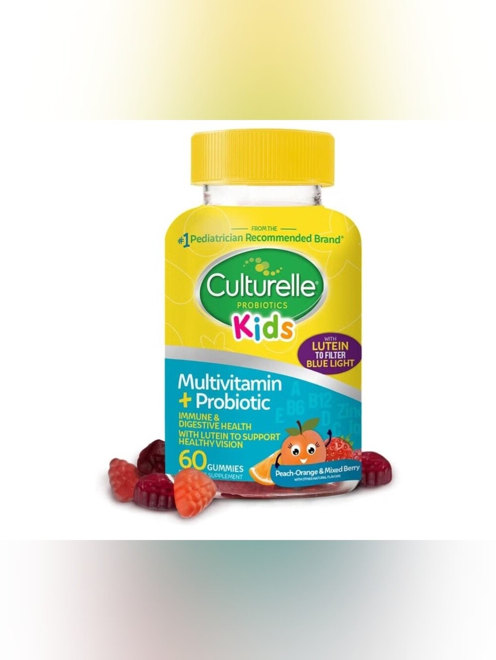 Kids Multivitamin + Probiotic Gummies - Yellow & Blue